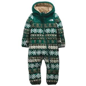The North Face Baby Thermoball Snowsuit Bunting Green Toddler 3M 6M Months NWT